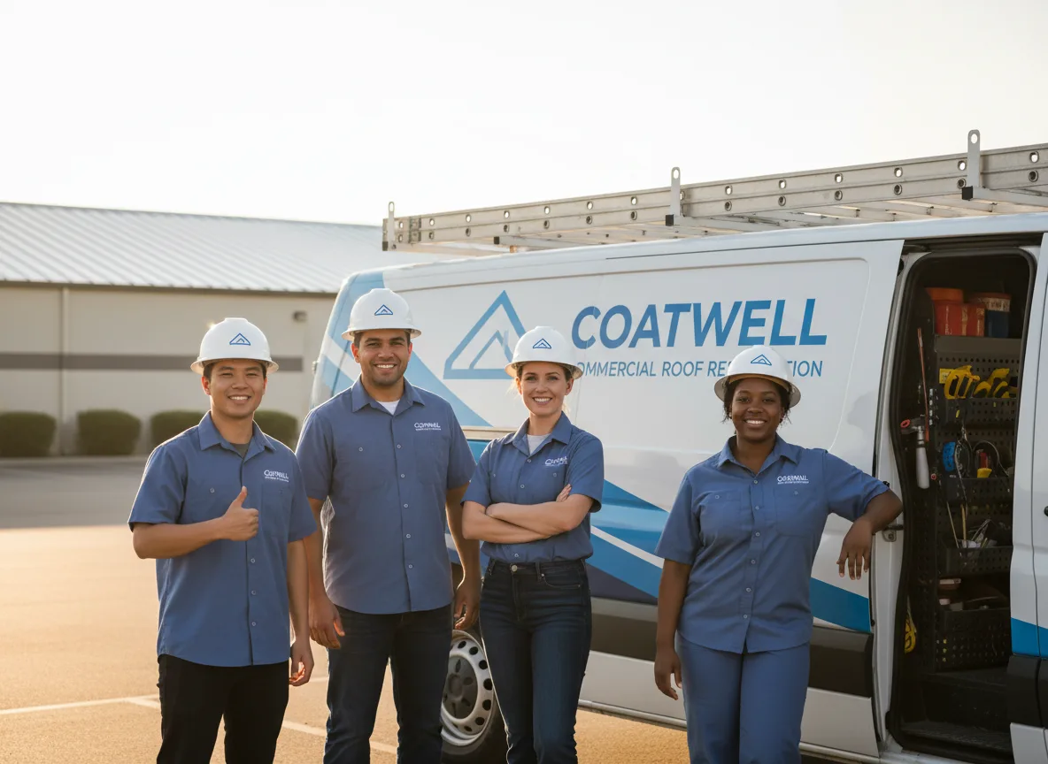 Commercial roof coating company in Hallieford, VA